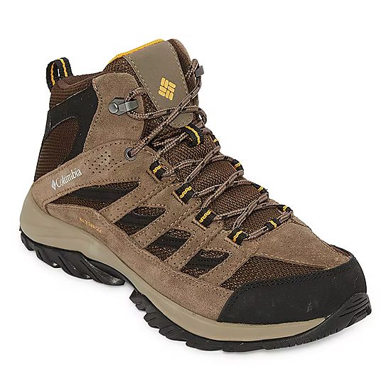 new!Columbia Sportswear Co. Mens Crestwood Mid Wp Waterproof Flat Heel Hiking Boots | JCPenney