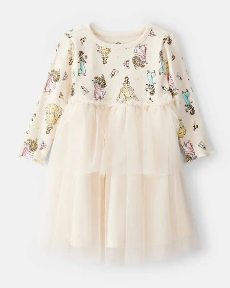 Carter's Baby Girls Girl Disney Princess Long-Sleeve Tutu Dress 24M Cream | Carter's Inc