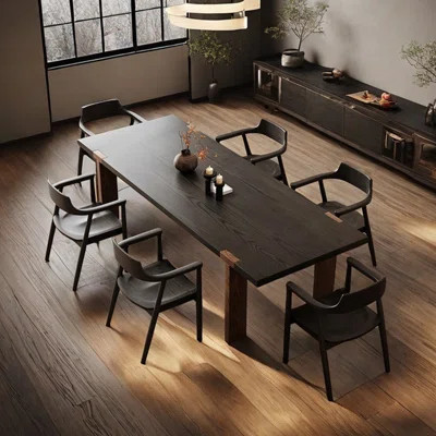 Ash wood dining table household solid wood | Wayfair North America