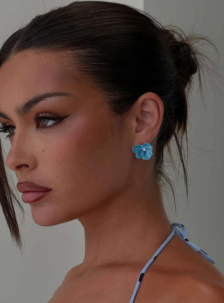 Emaline Earrings Blue | Princess Polly US