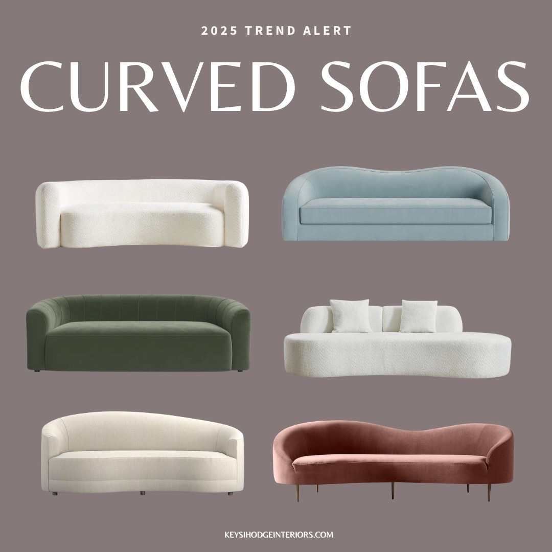 Curved sofas are still going strong in 2025. They soften a space instantly and make any room feel more inviting.

Tap to shop my favorites.
#2025DesignTrends #CurvedSofa #LivingRoomInspo #FurnitureTrends #KeysiHodgeInteriors

#LTKStyleTip #LTKHome