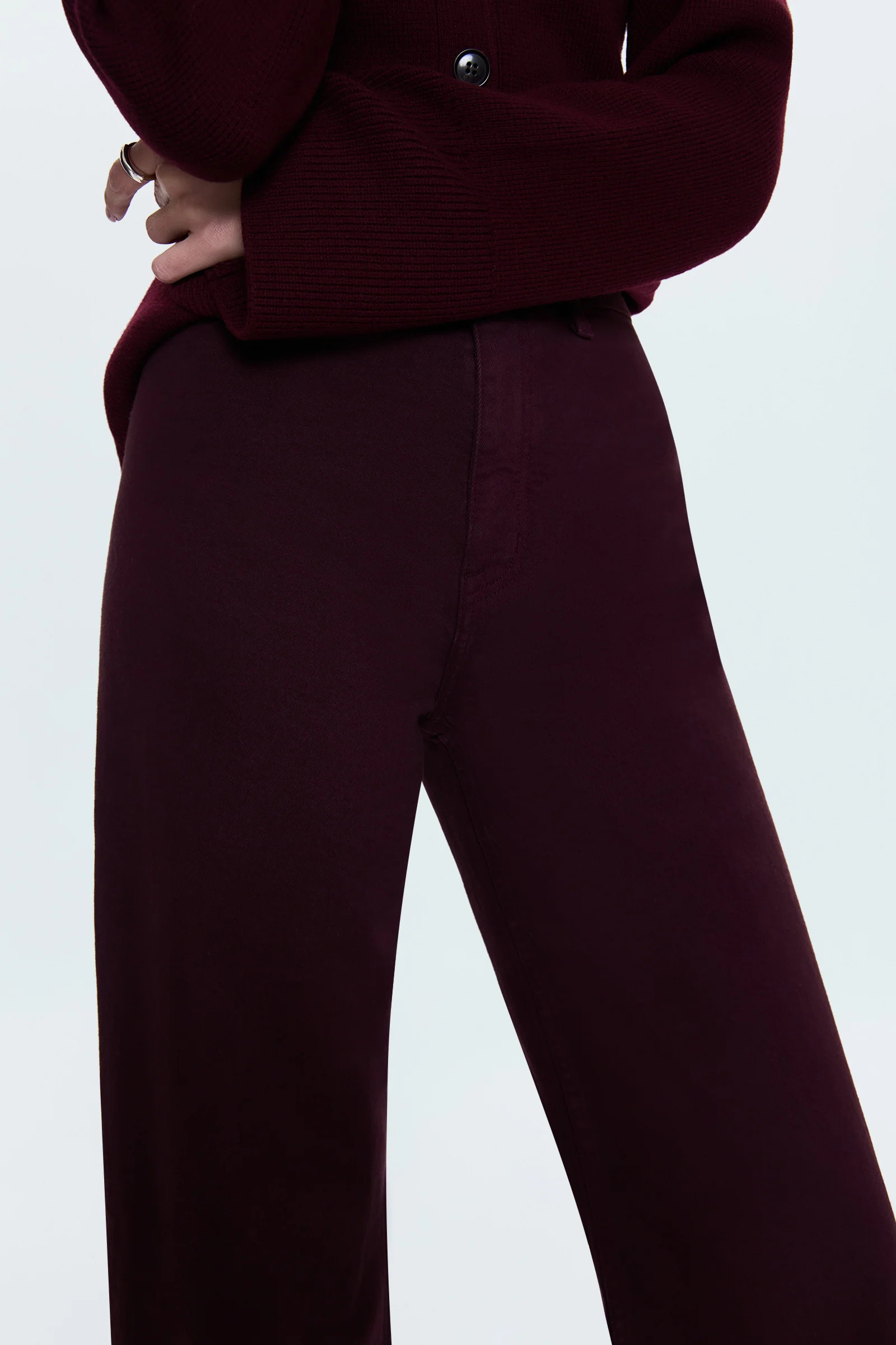 Penny High Rise Wide Leg Jean - Claret | Pistola Denim