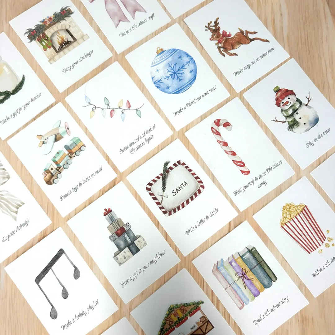 Printable Christmas Advent Calendar Activity Cards: Festive Holiday Fun (PDF Download) | Etsy (US)