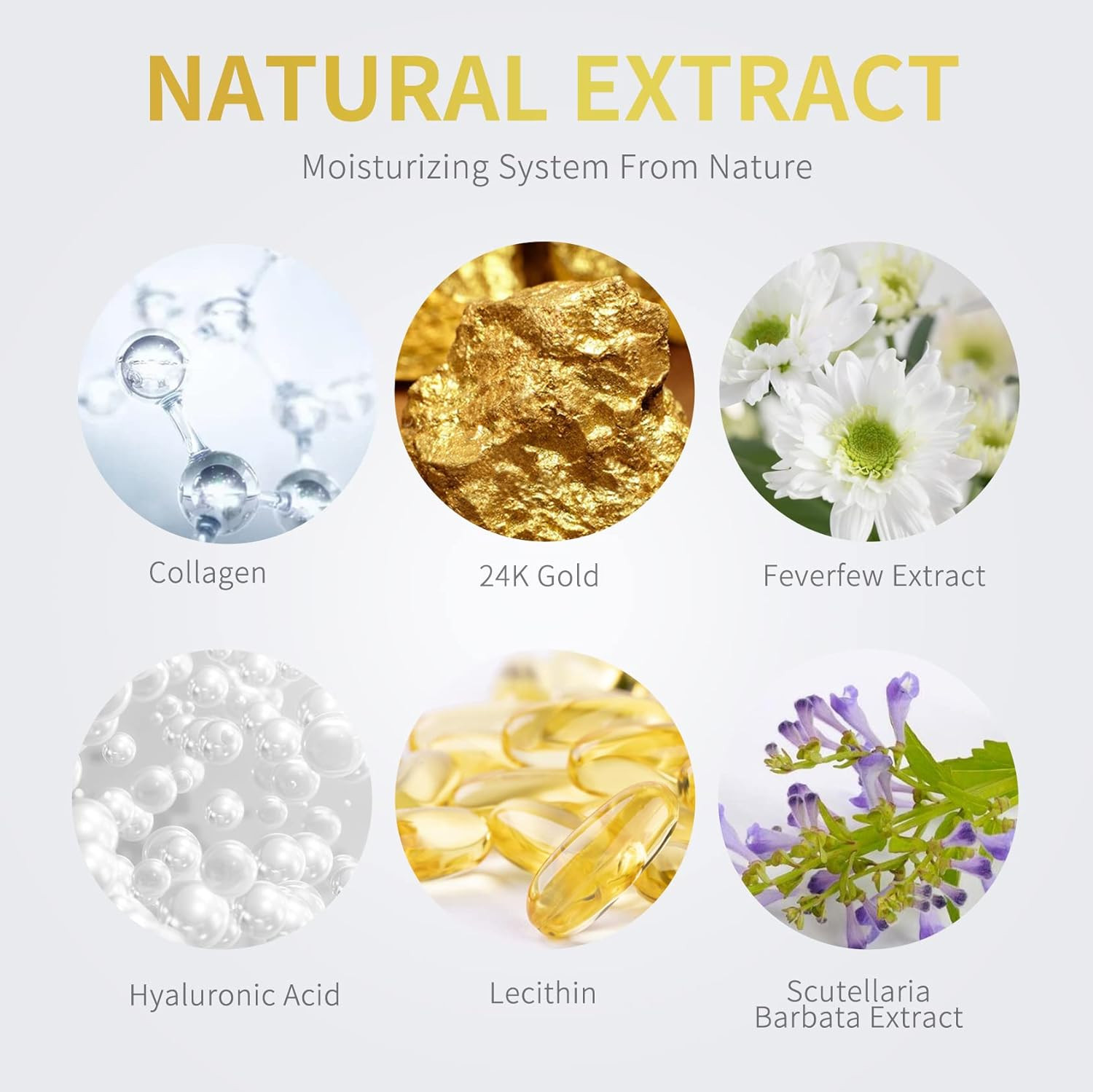 Under Eye Patches - 60 Pcs - 24K Gold Eye Mask- Puffy Eyes & Dark Circles Treatments,Reduce Under... | Amazon (US)