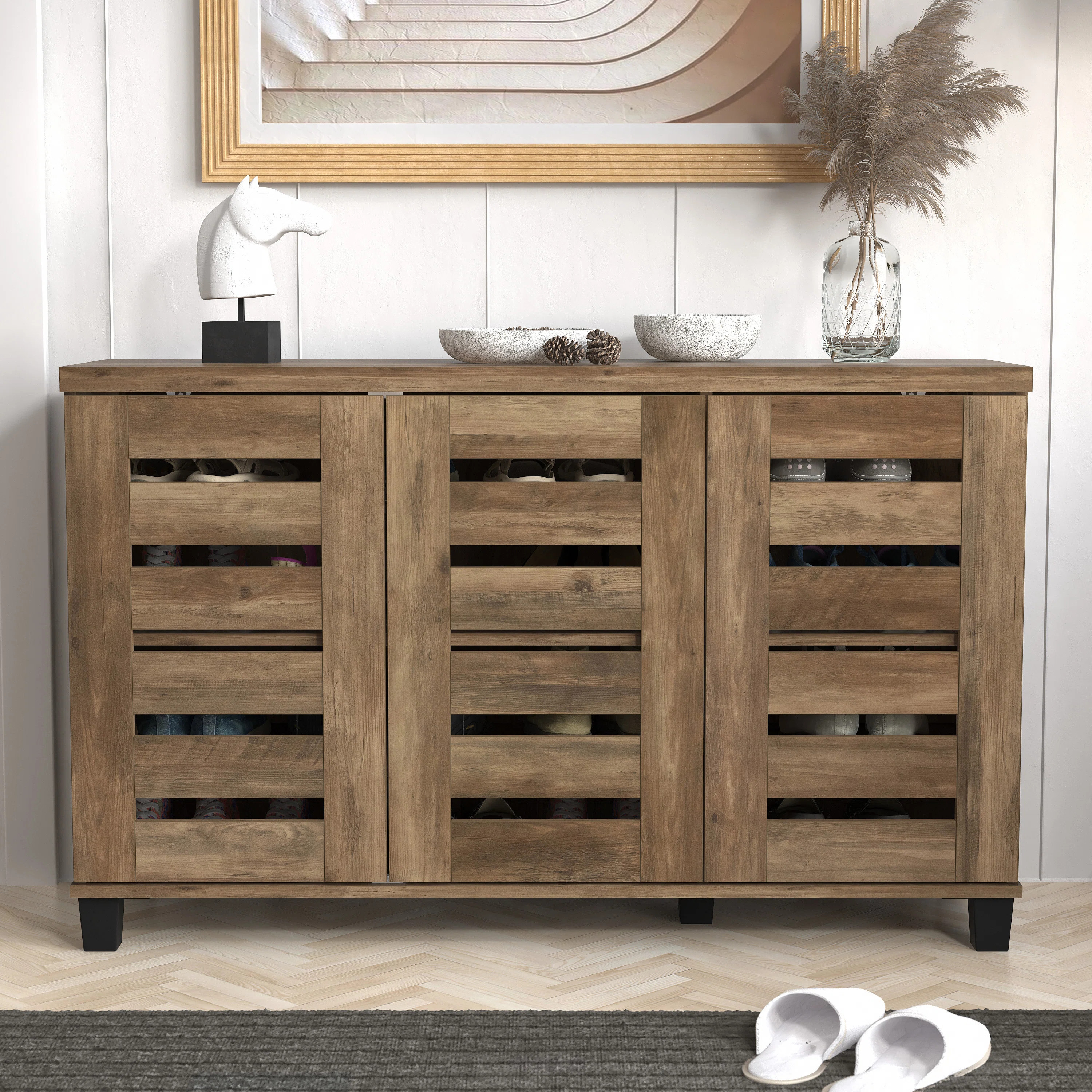 Lismore 16 Pair Shoe Storage Cabinet | Wayfair North America