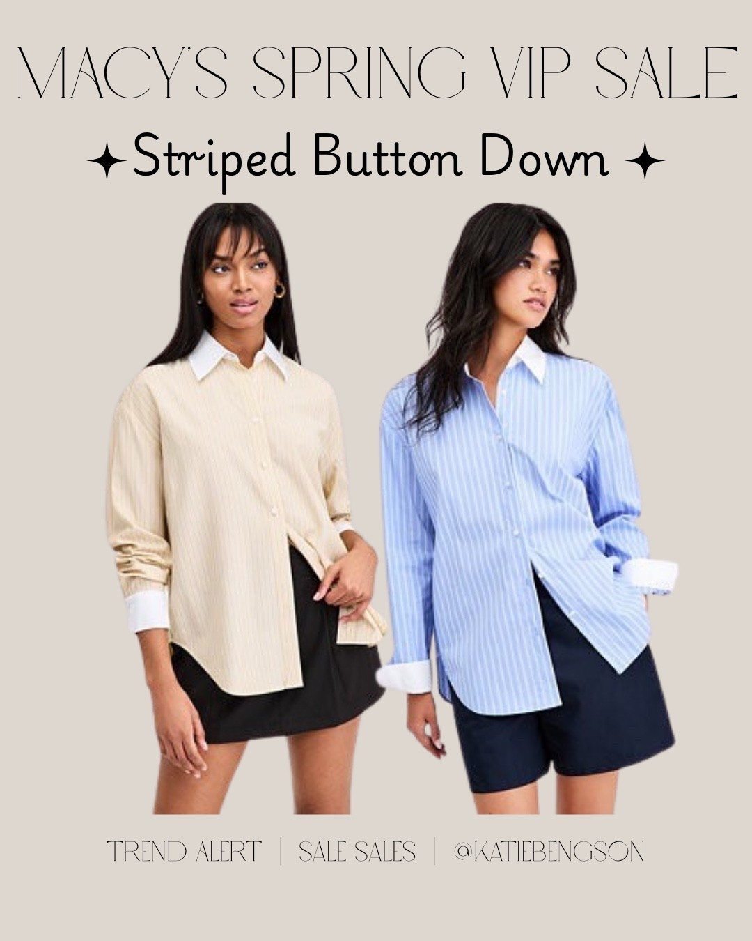 Macy’s Spring VIP Sale - striped button down shirt 25% off, spring outfits, spring fashion 

#LTKootd #LTKSeasonal #LTKSaleAlert
