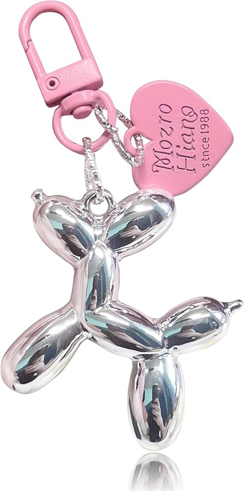 LAEKOU Jelly Balloon Dog Design Keychain for Women, Cute Girls Key Chain, Bag Charms Accessories ... | Amazon (US)