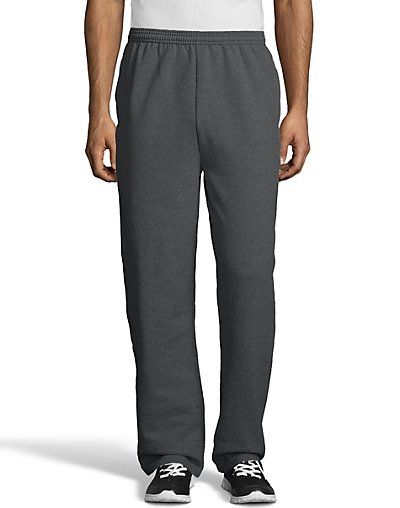 Hanes Ecosmart Men's Fleece Sweatpants with Pockets Charcoal Heather S | Hanes.com