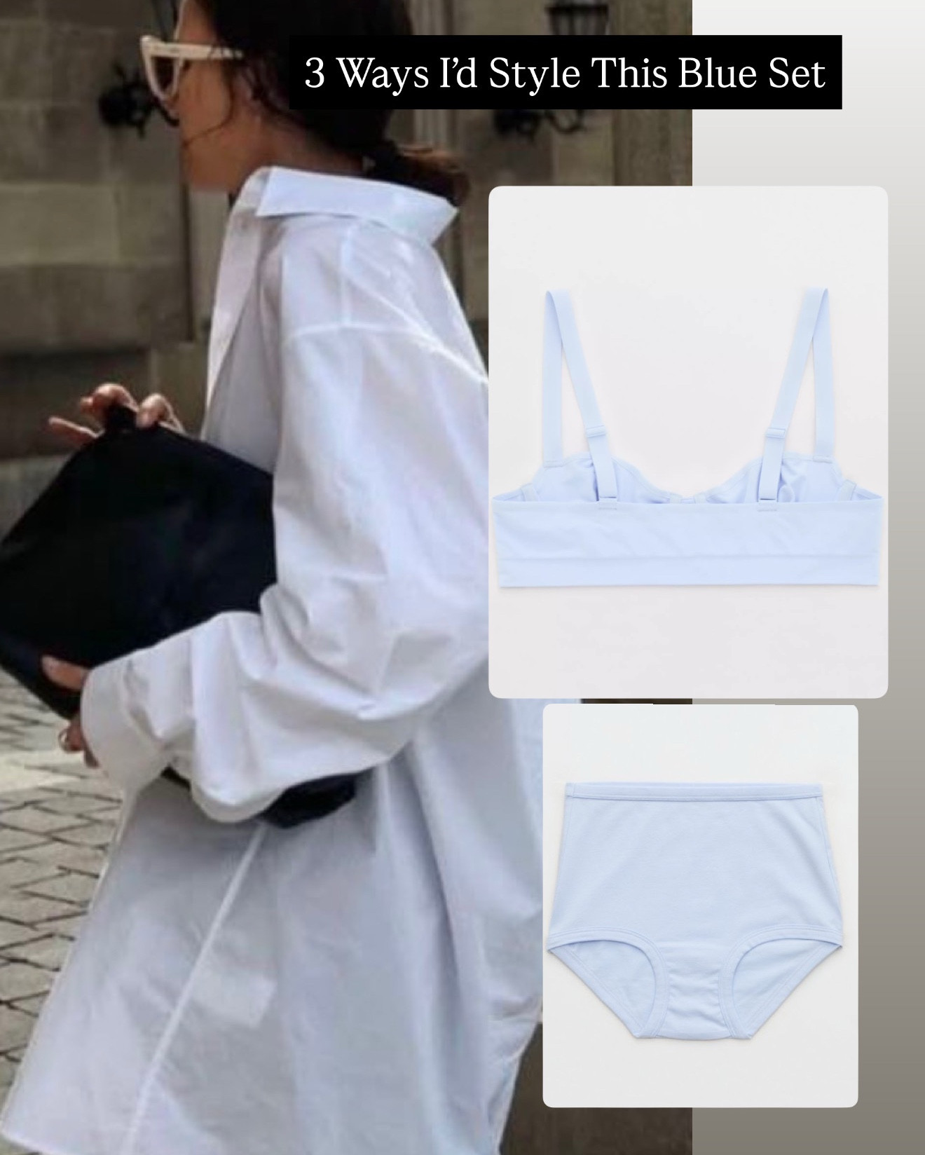 This baby blue @aerie set = instant comfort 💙
Soft enough for home but cute enough to style out.

Sharing 3 ways I’ve been wearing it lately — all linked here.

#LTKgrwm #LTKmorningroutine #LTKPetite