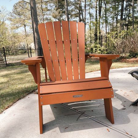 Adirondack chairs that we’ve had for 7+ years- they hold up so well! Worth the money 🙌🏻 #patio #porch #adirondack 

#LTKSeasonal #LTKhome