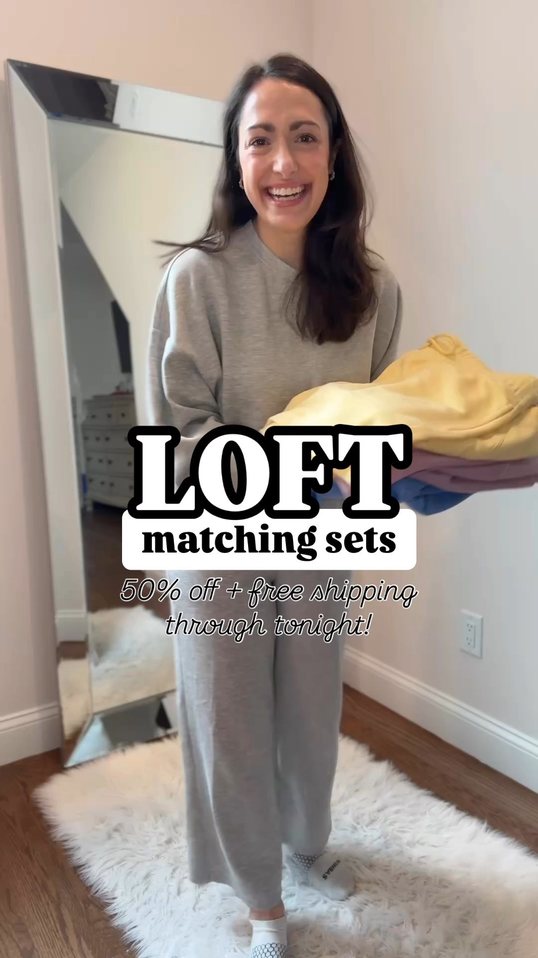 Loft matching sets
50% off & free shipping
Small in everything 

#LTKStyleTip #LTKSaleAlert #LTKWatchNow