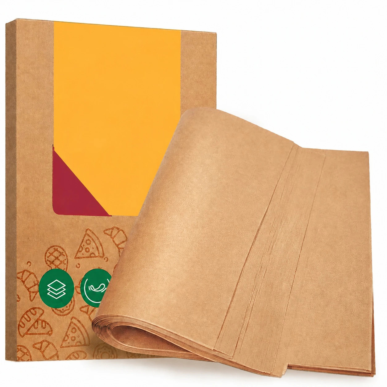 Anqtovp 200 pcs 9x13 inch Heavy Duty Unbleached Parchment Paper Sheets for Baking Cookies Cooking Air Fryer Grilling Oven Nonstick Food Grade | Lowe's