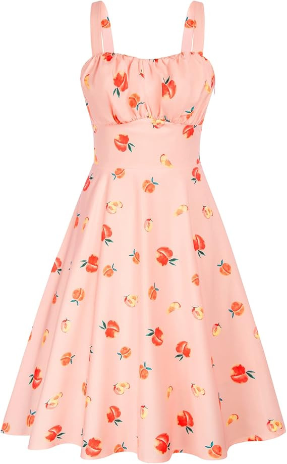 Belle Poque Vintage Floral Dress for Women 2026 Summer A-line Sleeveless Flowy Midi Elegant Weddi... | Amazon (US)