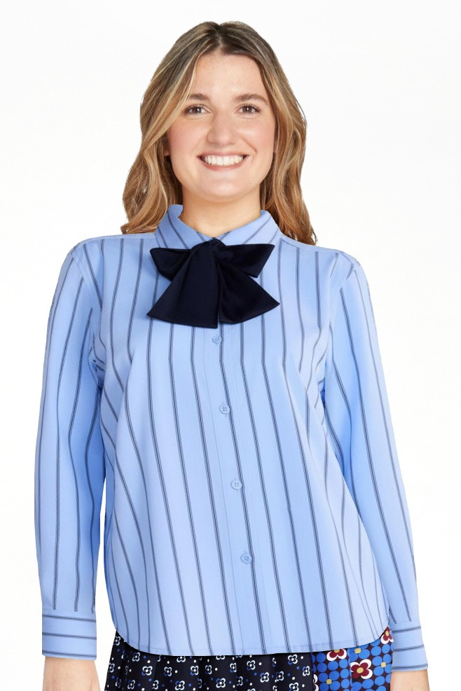 Free Assembly Women's and Women's Plus Button Front Shirt with Satin Tie, Sizes XS-4X | Walmart (US)
