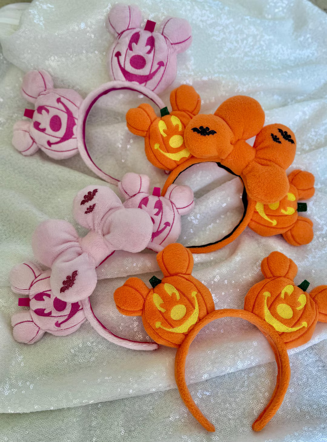 Mickey Embroidered Pumpkin Ears. - Etsy | Etsy (US)