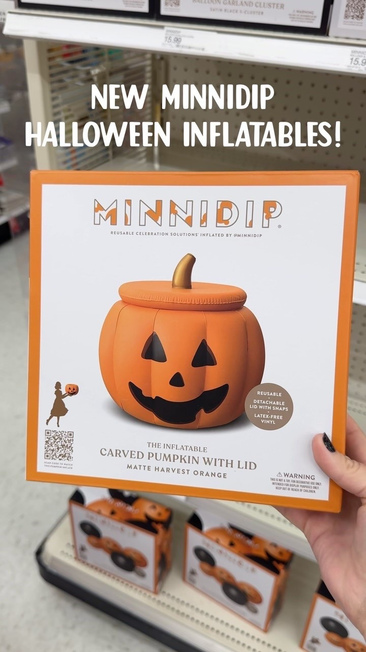 NEW @minnidip Halloween inflatables at Target and they’re only $15.99! Follow + comment “SHOP” for a link! (make sure you’re following to receive it) ✨ & if you love Holiday finds and gift ideas, follow along for more! 

#Targetpartner #ltk  #targetstyle #shoppingvlog #newattarget