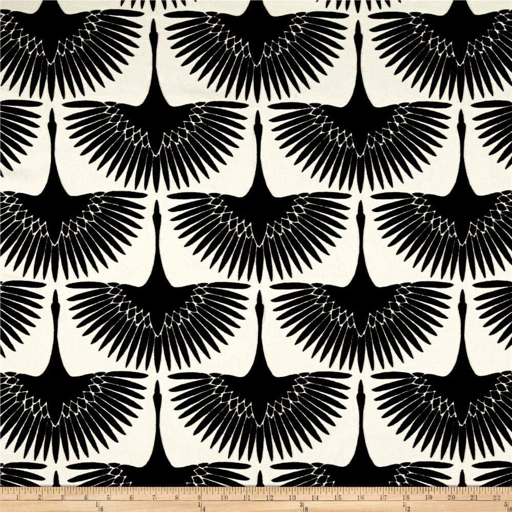 Genevieve Gorder Flock Velvet Onyx, Fabric by the Yard | Amazon (US)