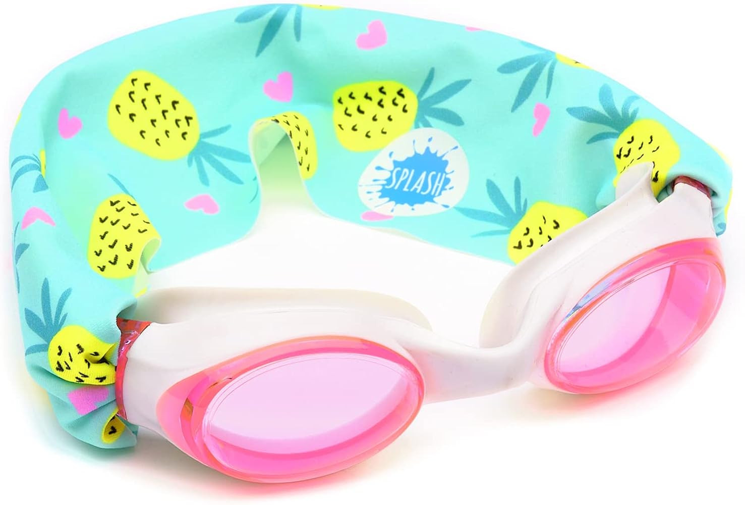 Splash Place SWIM GOGGLES with Fabric Strap - Fun, Fashionable, Comfortable - Adult & Kids Swim G... | Amazon (US)