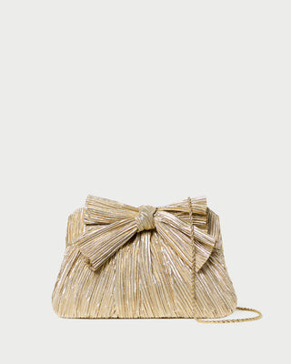 Rayne Gold Bow Clutch | Loeffler Randall