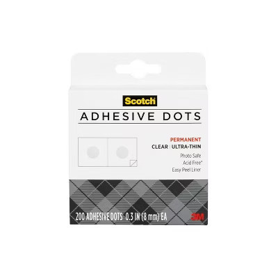 Scotch Create 200ct Adhesive Dots Clear Ultra Thin | Target
