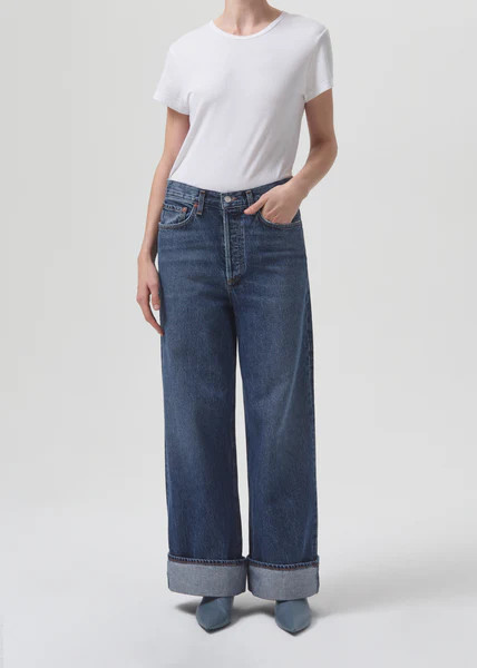 Drew Tee in White | AGOLDE