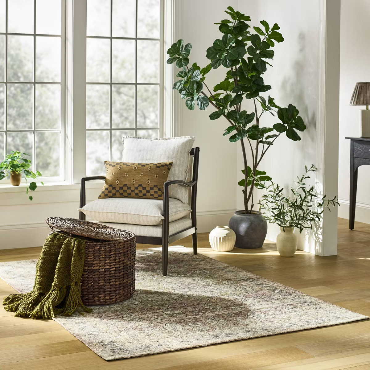 Woven Storage Ottoman Espresso - Threshold™ designed with McGee | Target