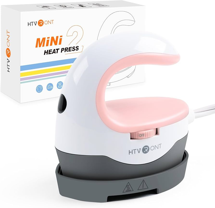 HTVRONT Heat Press Mini Heat Press Machine, Small Heat Press Portable Iron Press Machine for T Sh... | Amazon (US)