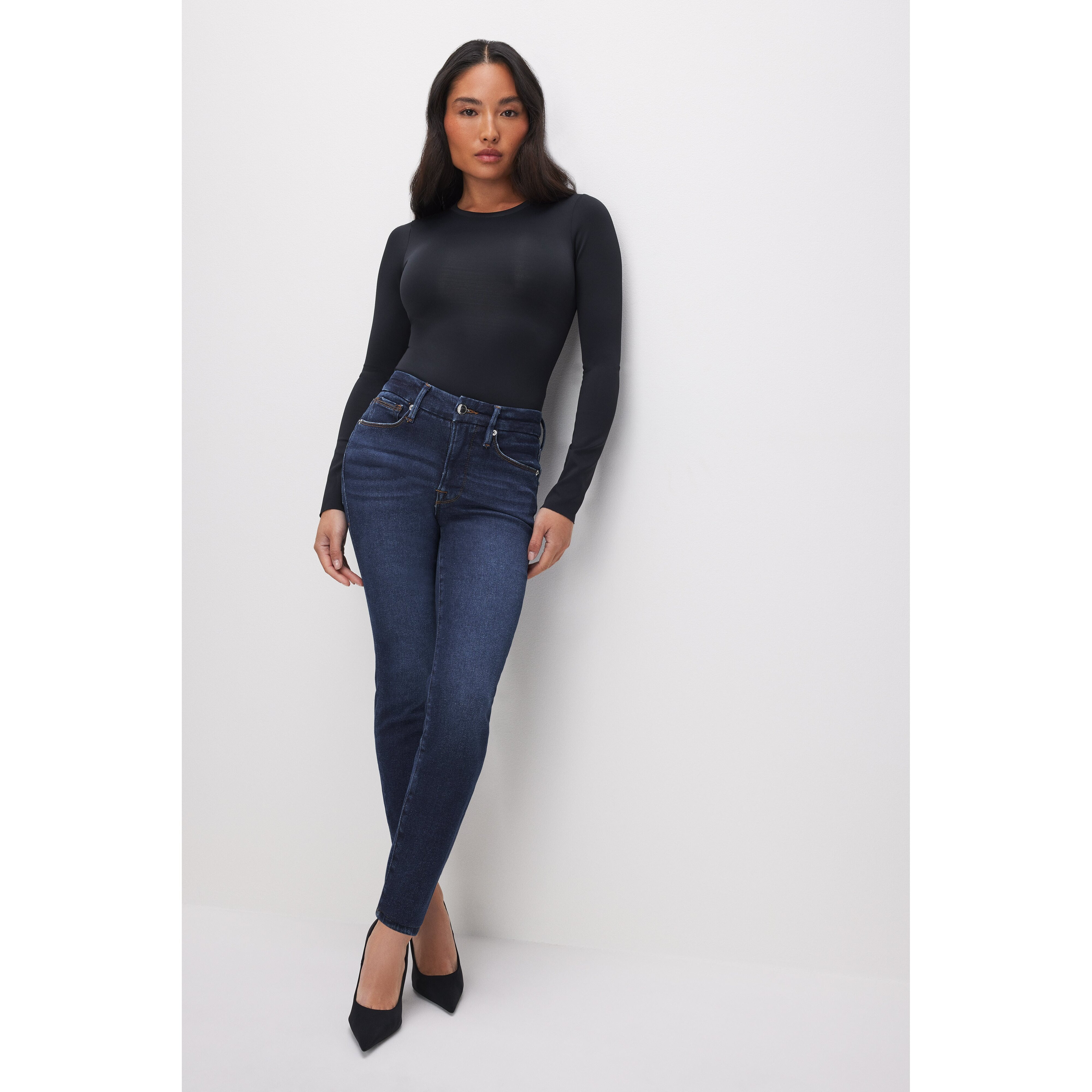 Women's Good Petite Skinny Jeans | Blue, Size 28 Plus | Good American by Khlo� Kardashian | Good American