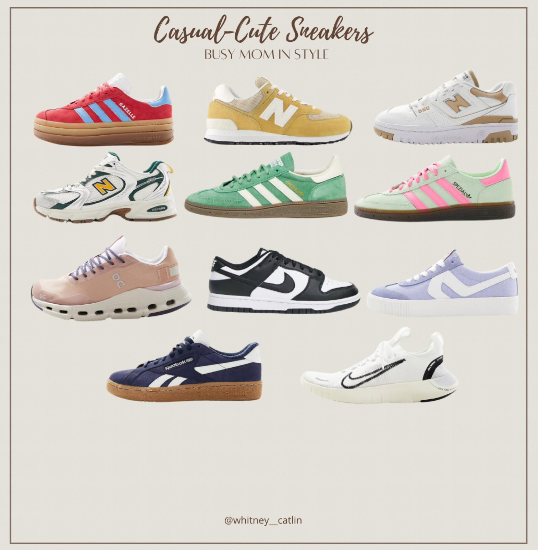 Spring in style. Casual, cute,comfy kicks for busy moms👌

#sahmswag#momoutfit#shoegame#asos#nike#newbalance#adidas 

#LTKshoecrush #LTKstyletip #LTKfitness