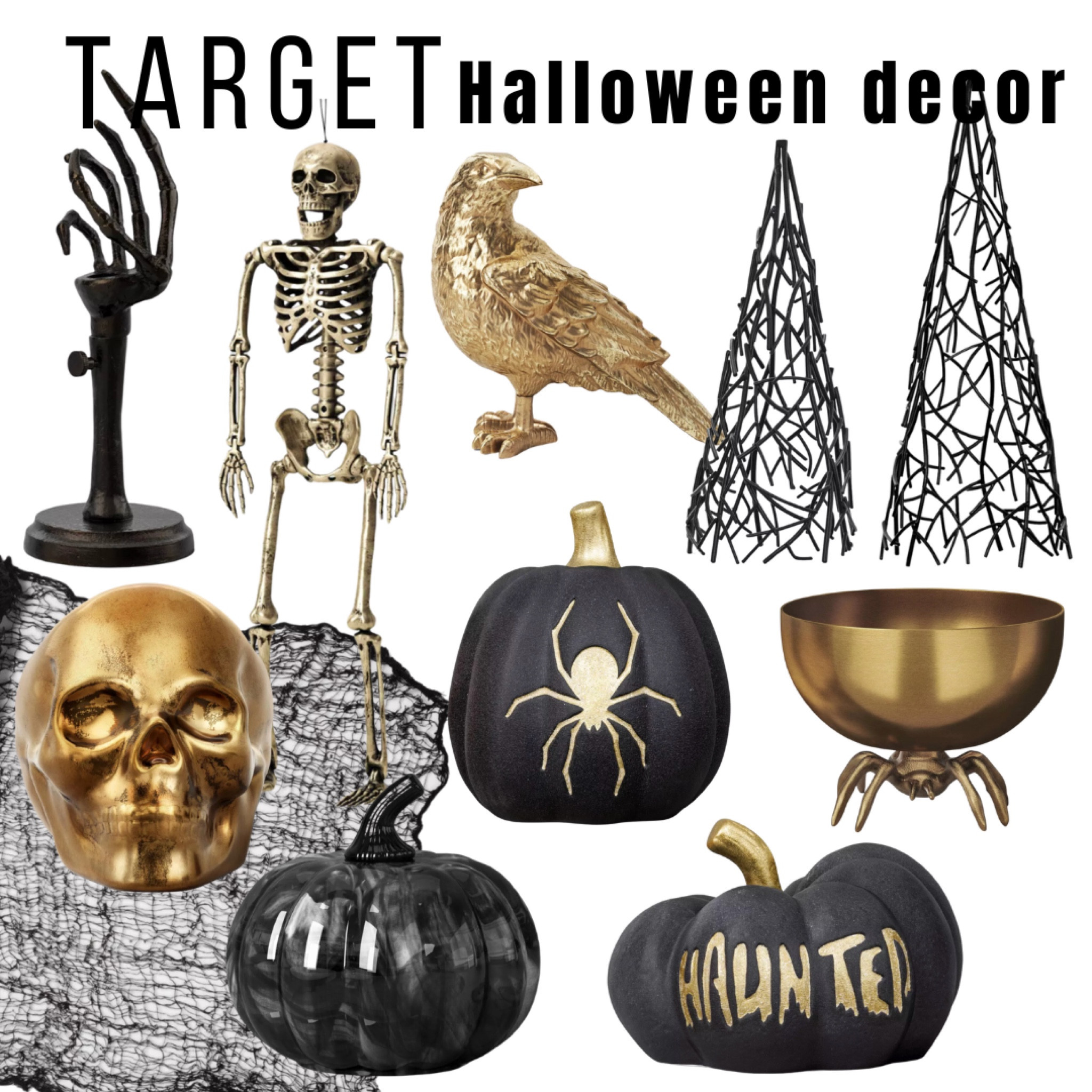 Target black and gold Halloween 

#LTKHalloween #LTKSeasonal