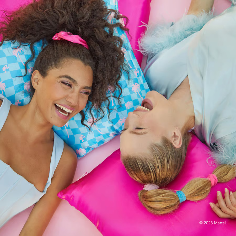 Elevate Your Style with Barbie x Kitsch Satin Brunch Scrunchies 2pc | Kitsch
