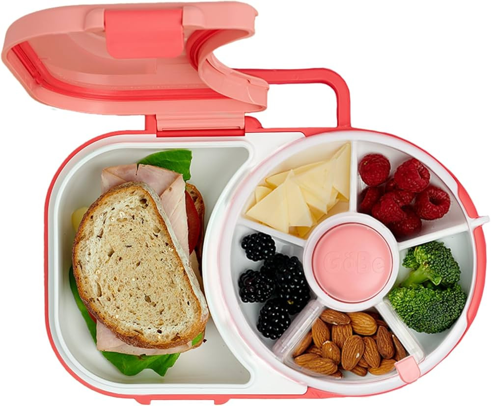 GoBe Kids Lunchbox with Detachable Snack Spinner, Bundle with Hand Strap & Sticker Sheet, Reusabl... | Amazon (US)