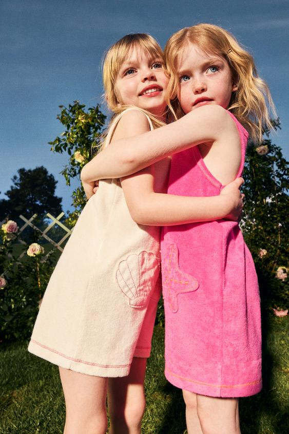 STAR POCKET TERRY CLOTH ROMPER | Zara US