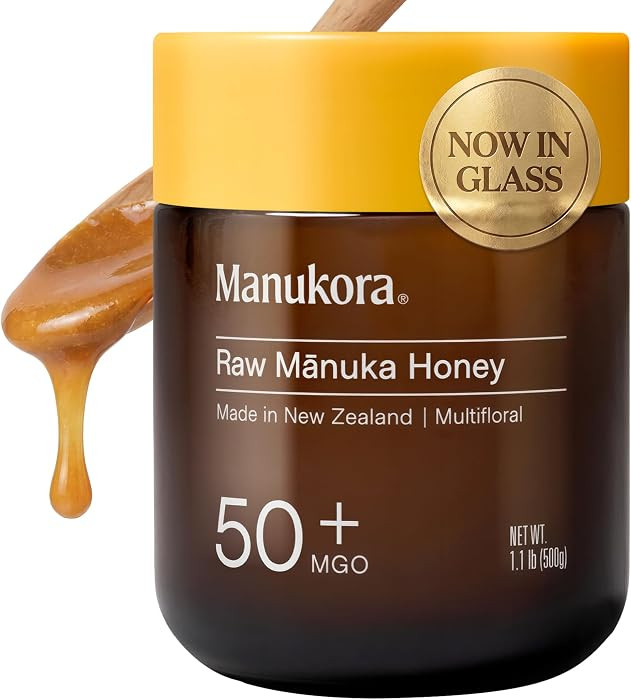 Manukora Raw Manuka Honey MGO 50+ New Zealand Non-GMO Daily Support 500g | Amazon (US)