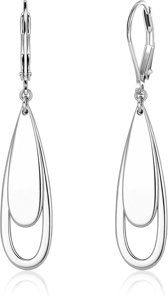 ALEXCRAFT 925 Sterling Silver Dangle Earrings for Women, Trendy 14K Gold Plated Drop Dangle Earri... | Amazon (US)