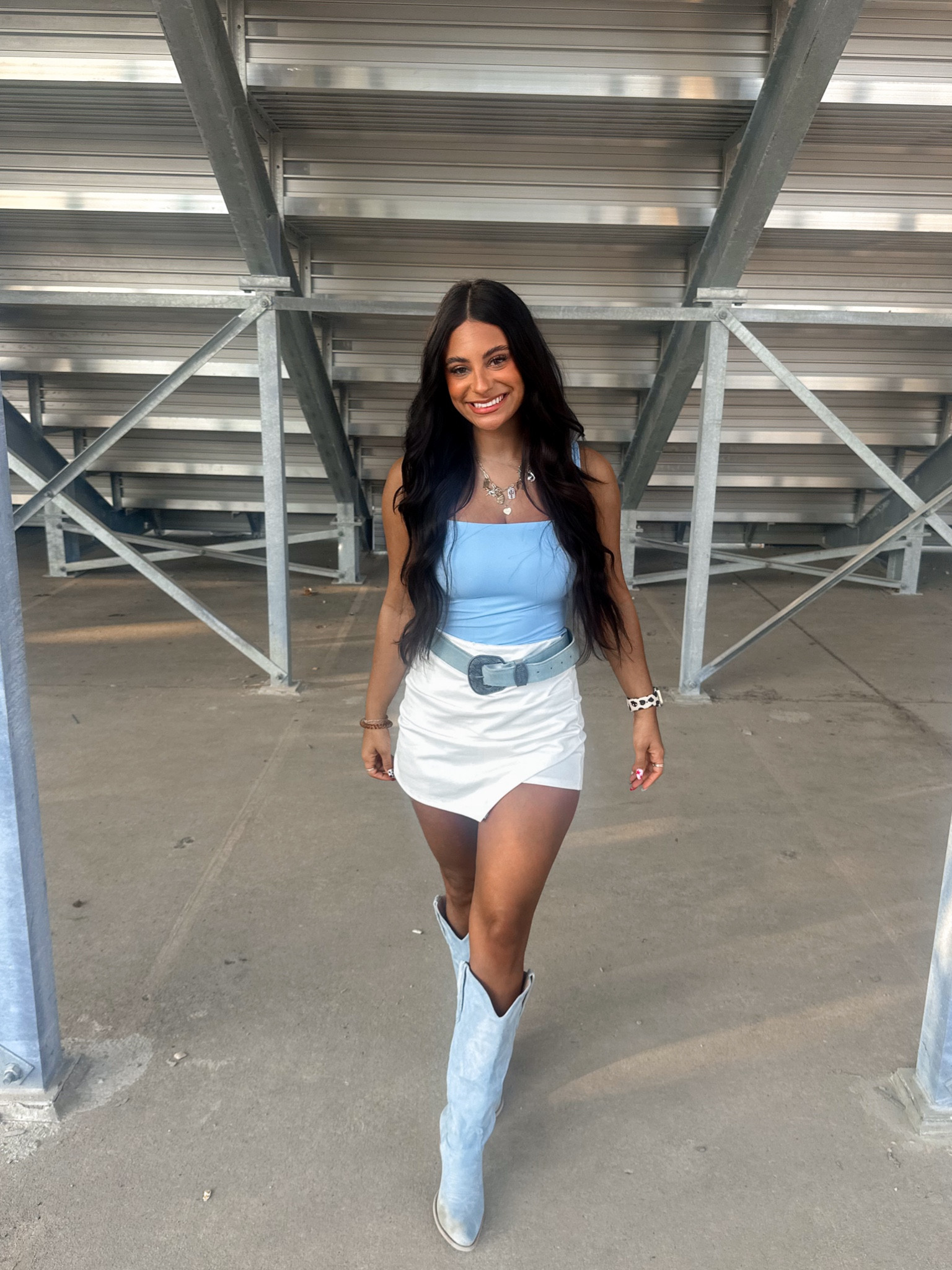 Western fashion inspo rodeo outfit baby blue cowboy boots 

#LTKFindsUnder100 #LTKStyleTip #LTKFindsUnder50