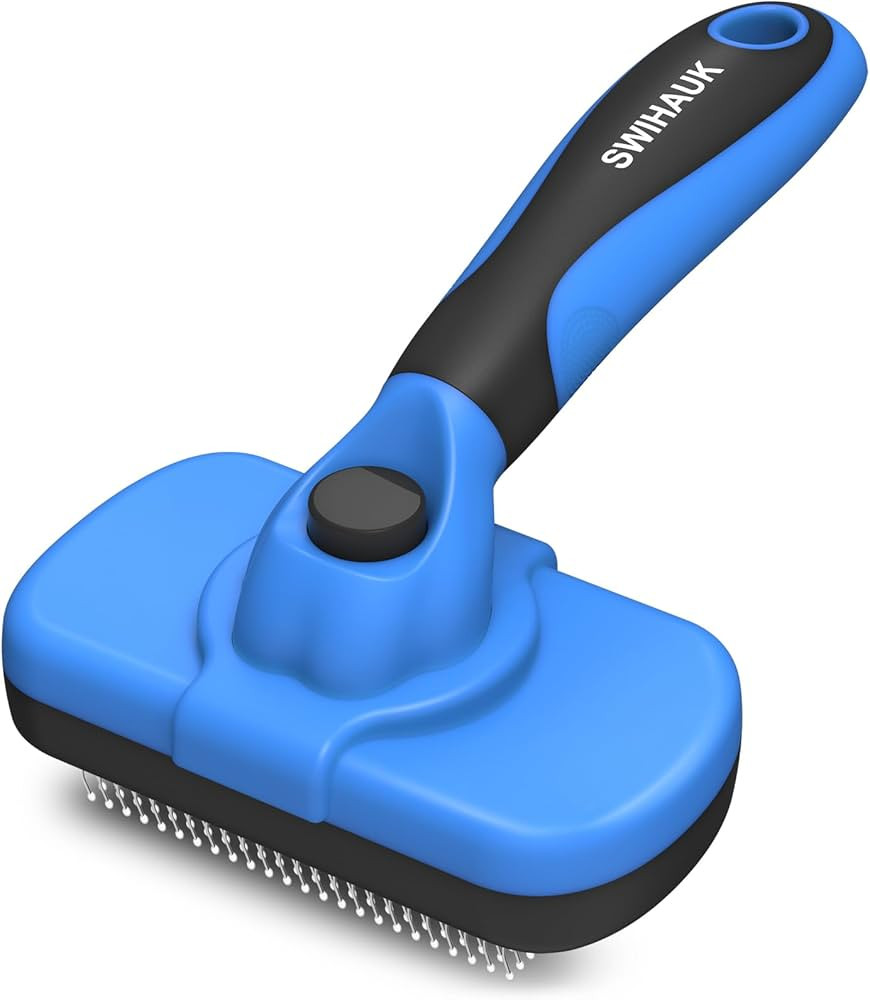 Swihauk Self Cleaning Slicker Brush - Skin Friendly Deshedding Grooming Tool for Dogs & Cats, Sui... | Amazon (US)
