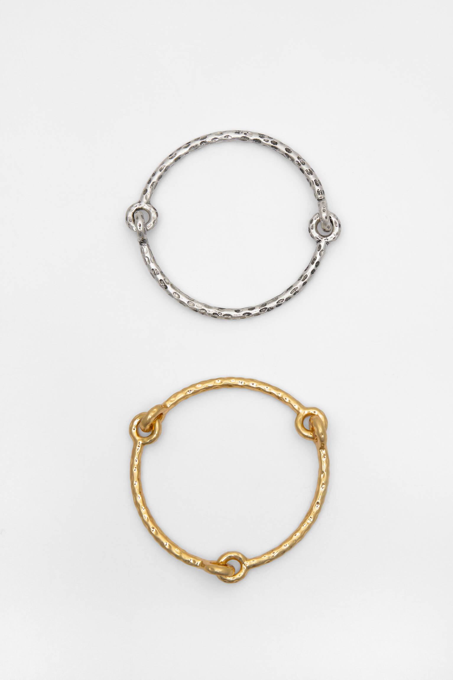 Pack of 2 metallic bracelets - pull&bear | PULL and BEAR UK