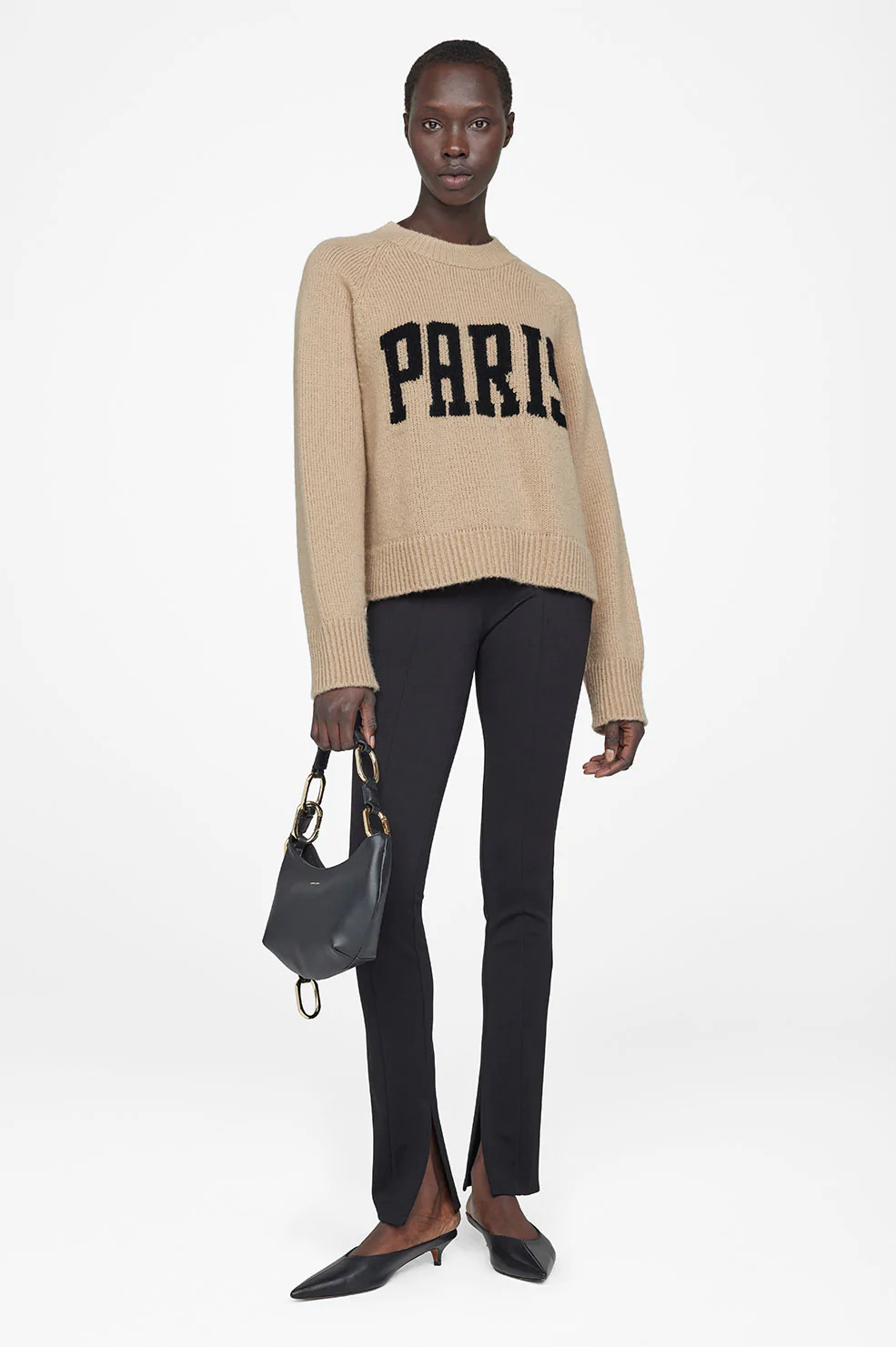 Kendrick Sweater University Paris - Light Camel | Anine Bing