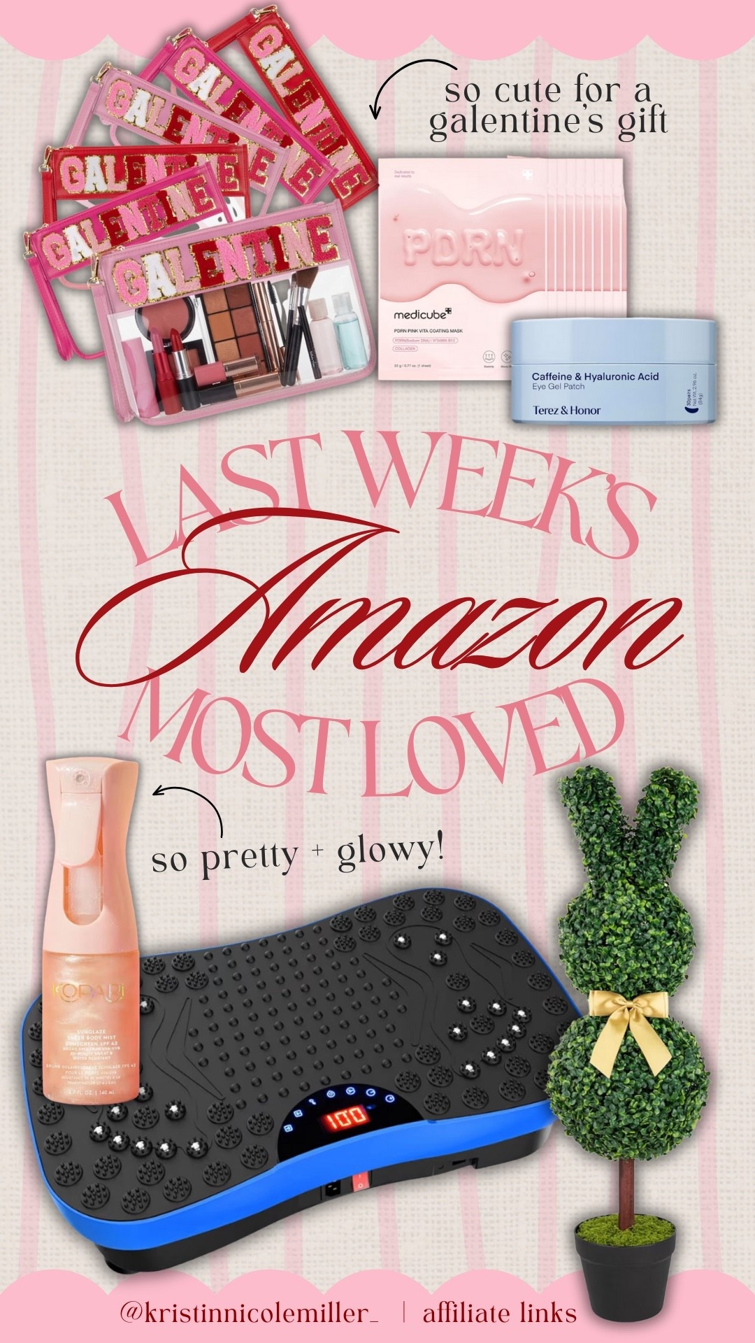 Last week’s Most loved on Amazon!

Seasonal bus, sellers Valentine’s Day, Easter, self-care skin care

#LTKselfcare #LTKmomlife #LTKSeasonal