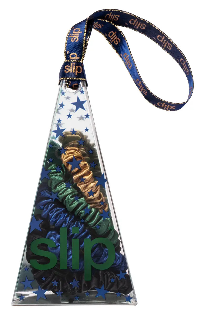 4-Pack Pure Silk Skinny Scrunchies Ornament | Nordstrom