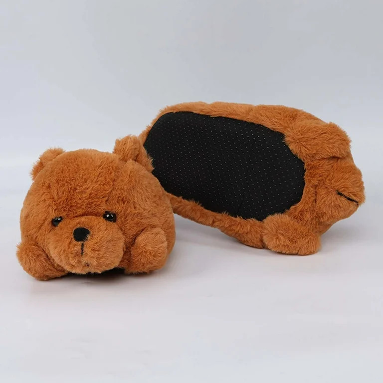 Fankiway Teddy Bear Slippers for Women Men, Teddy Bear Plush Half Mop Floor, Plush House Shoes Fu... | Walmart (US)