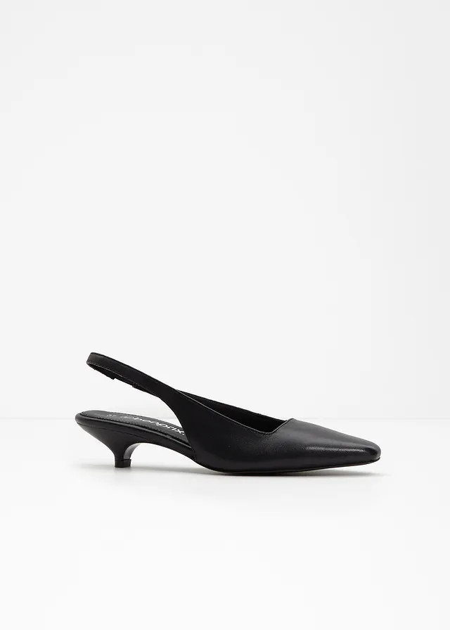 Leren slingback pumps zwart | Bonprix NL (Influencer)