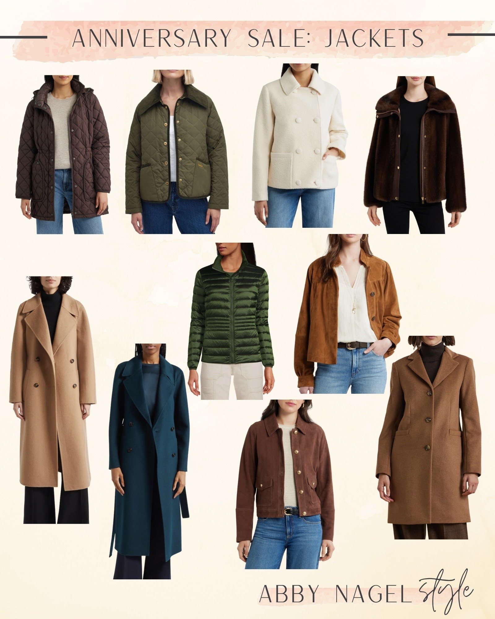 The Nordstrom anniversary sale is live! Here are my top jacket pics for autumn’s. Start your wish list now so you are ready to shop.