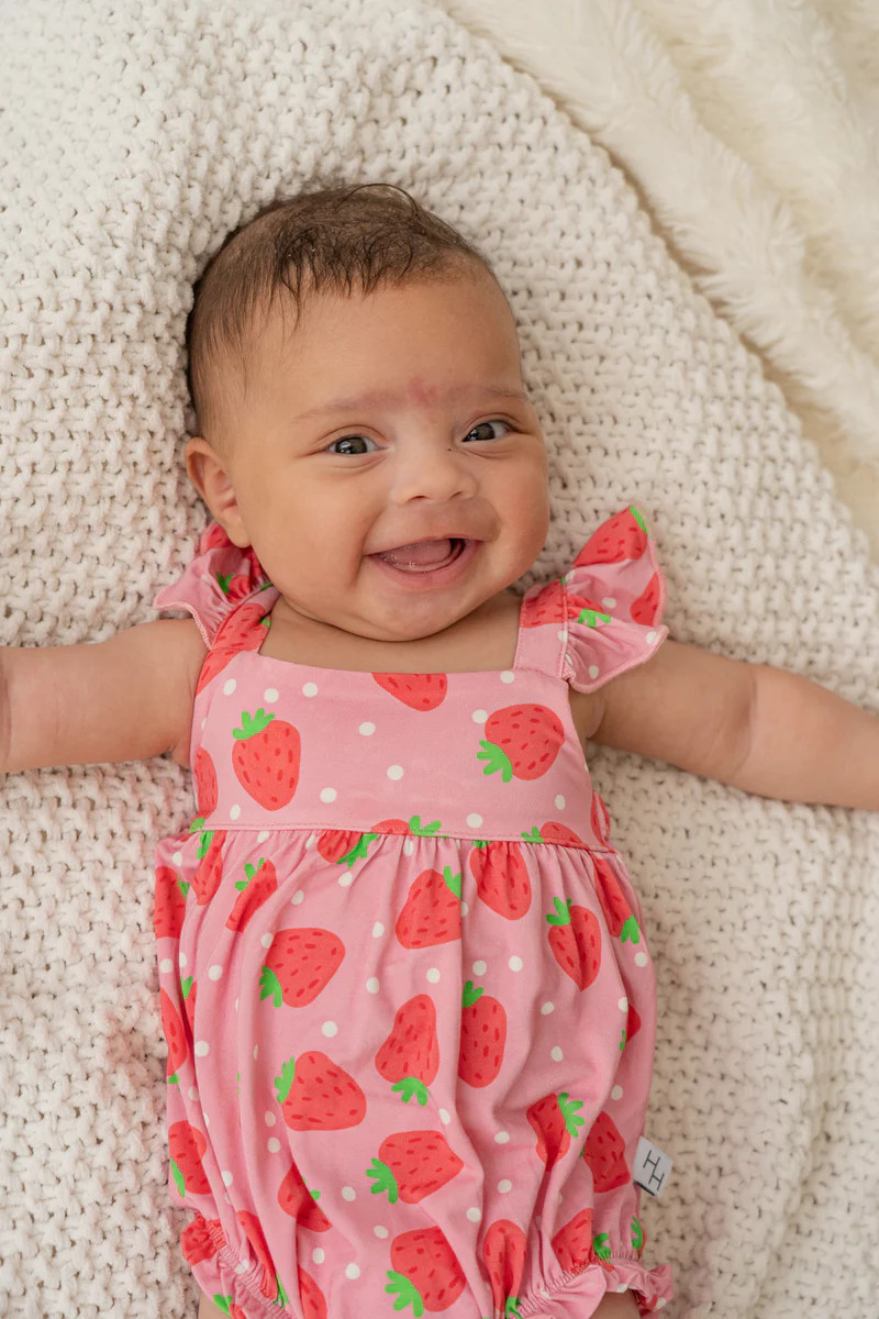 Strawberry Bubble Romper | House of Henry Co.