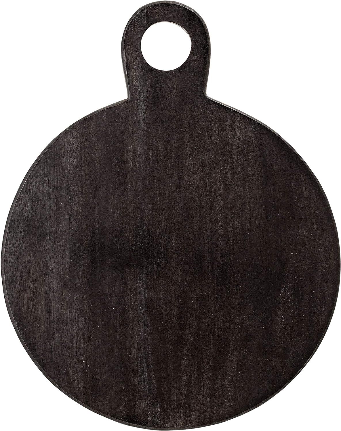Bloomingville Round Acacia Wood Cheese and Cutting Board with Circle Handle, Black | Amazon (US)