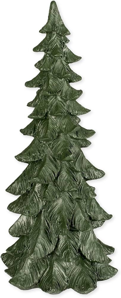 Slifka Sales Co. 14 Inch Tall Resin Tabletop Spruce Tree Decorative Christmas Figurine | Amazon (US)