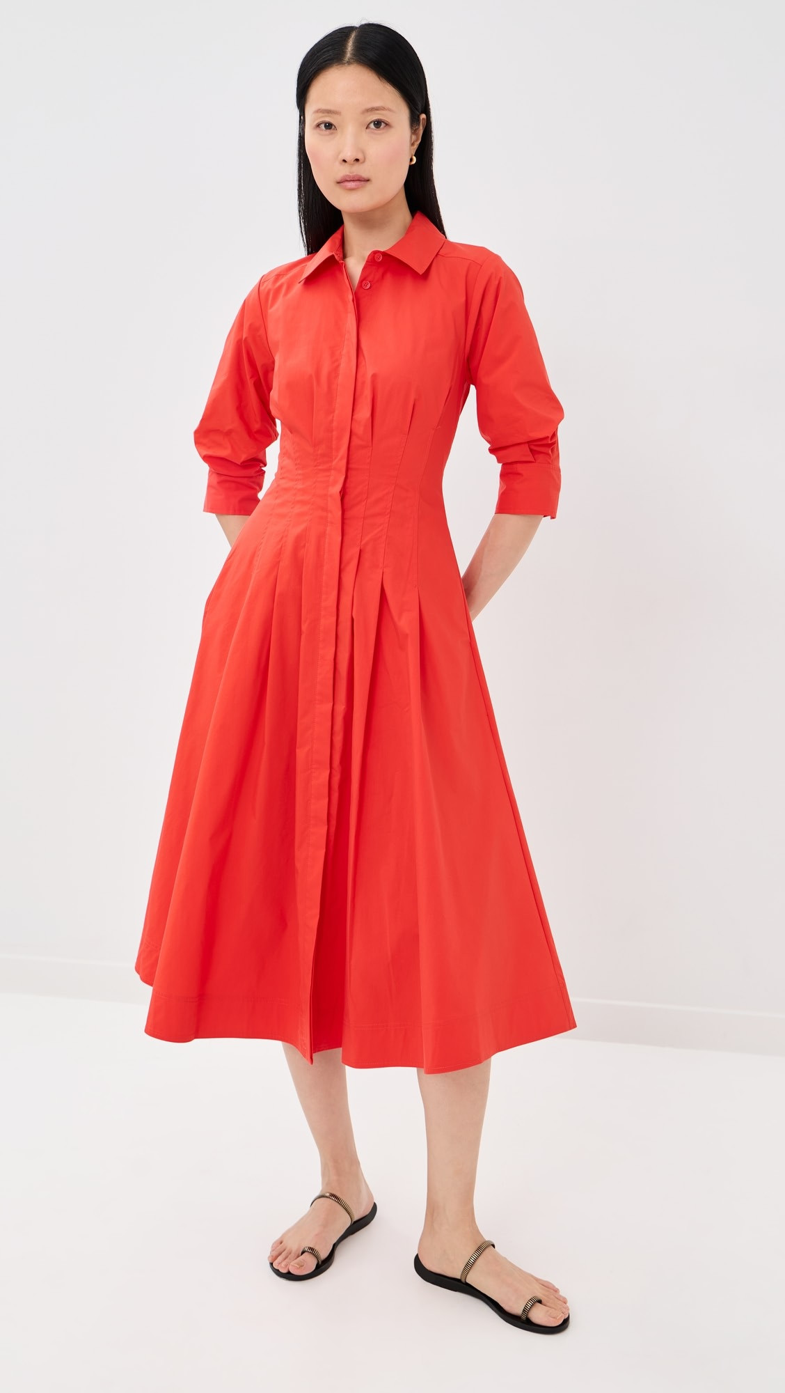 Jazz Pintuck Midi Dress | Shopbop