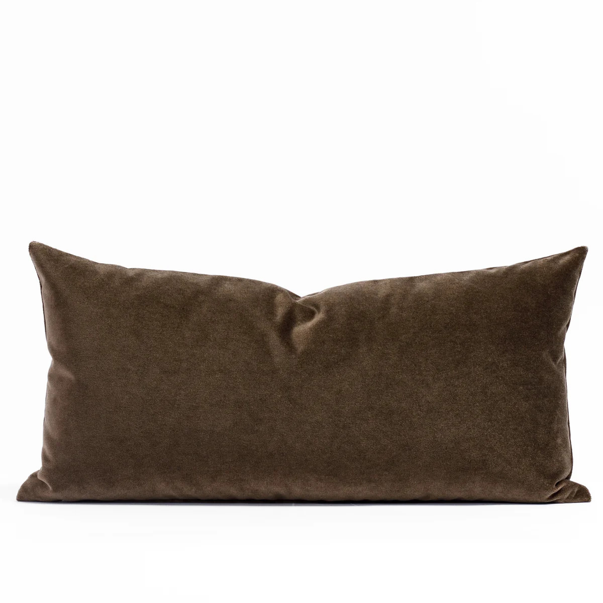 Valentina Velvet 12x24 Lumbar Pillow, Truffle | Tonic Living