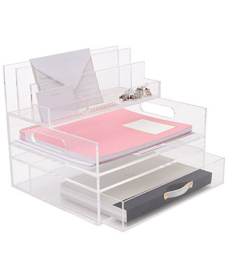 Russell & Hazel Acrylic Inbox + Drawer & Reviews - Cleaning & Organization - Home - Macy's | Macys (US)